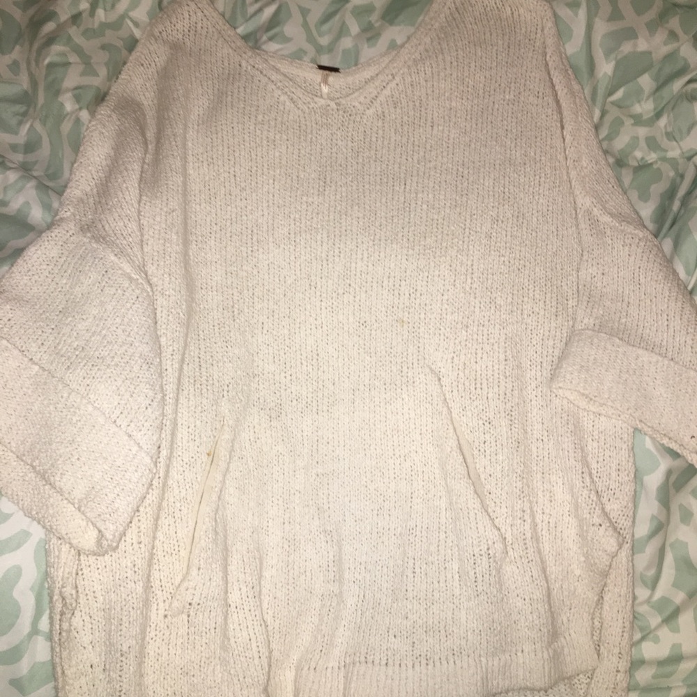 Free People chunky knit sweater/poncho